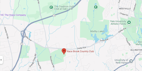 Map of Race Brook Country Club